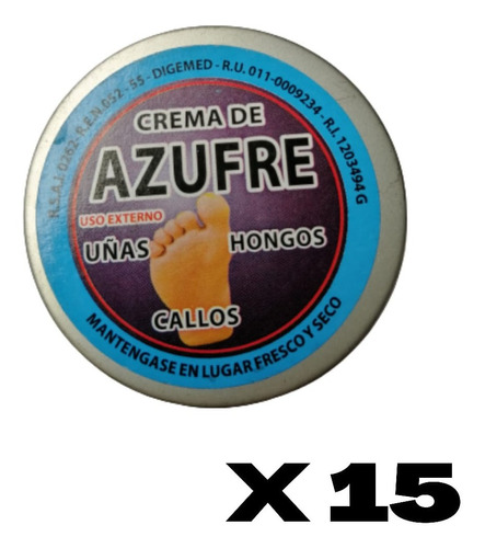 Azufre Unguento Frotacion En Lata (15 Gr)