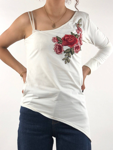 Playera Sin Marca Color Gris Talla M (Usado)