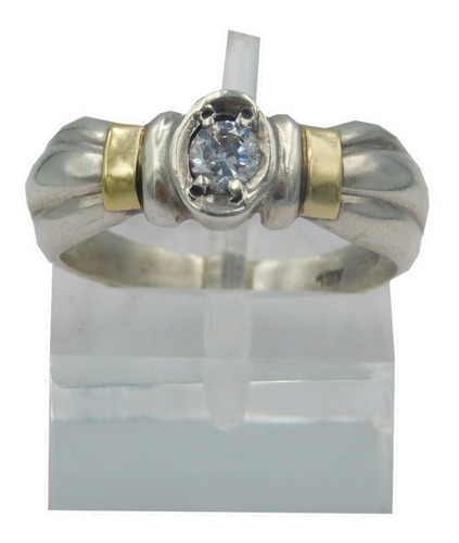 Asombroso Anillo En Plata 925 Con Aplique Central!