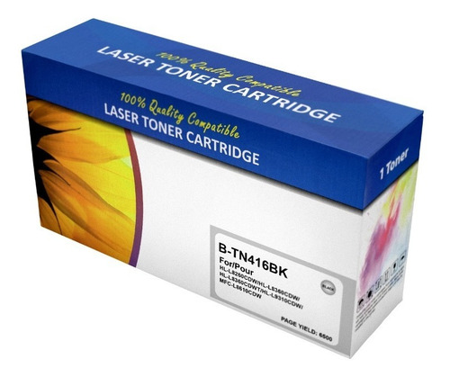 Imagen 2 de 6 de Pack 4 Tóner Tn-416 Compatible Colores Bk/m/c/y
