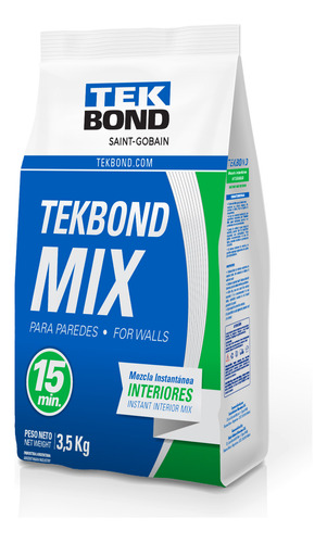 Mezcla Lista Rapida Para Interior Tekbond 3,5kg