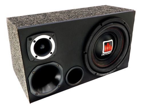 Caixa Trio Dutada Sub Detoner 12 300 Wrms + Modulo Taramps
