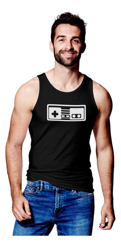 Camiseta Sin Mangas Tank Top Gym Hombre Nintendo Gamer Geek