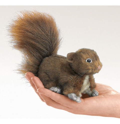 2735 Titere Dedo Mini Rewd Squirrel Folkmanis