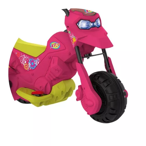 Mini Moto Elétrica Infantil XT3 2 Marchas 6V - Rosa