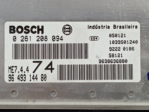 Modulo Injecao Eletrônica Citroën C3 1.6 06 07 08 09 10 Á (Usado)