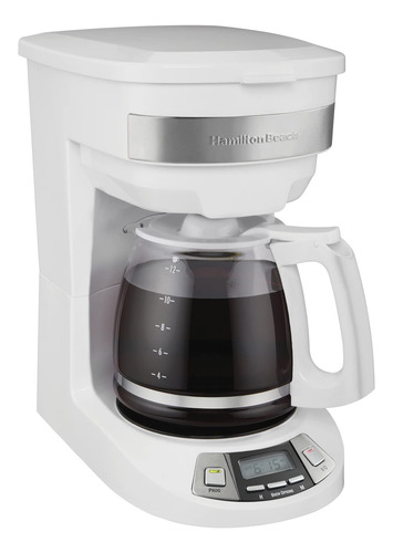 Cafetera Hamilton Beach, 12 Tazas, Programable, 46294, Color