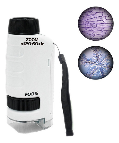 Microscopio De Mano 60x-120x 2024