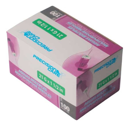 Aguja Múltiple Vacutainer 21 G X 1 1 /2 X 50 Unidades