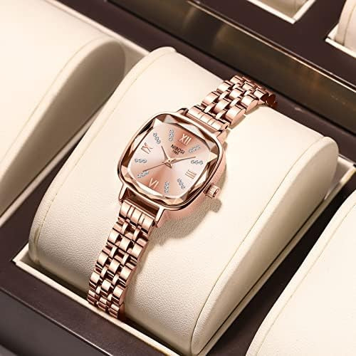 Nibosi Relojes Para Mujer Reloj Analógico Cuadrado Con Esfer