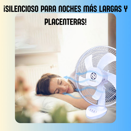 Dosyu Ventilador Escritorio Abanico Mesa Portatil Oscilatorio