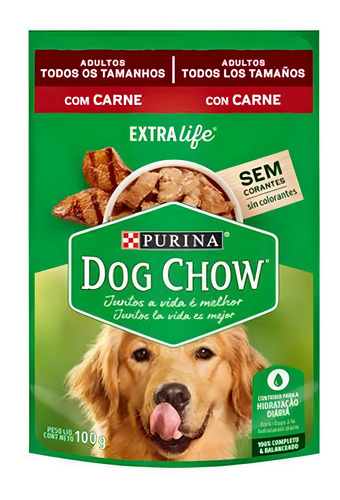 Dog Show Sachê 100g Adultos Todos Os Tamanhos Carne Caixa 15