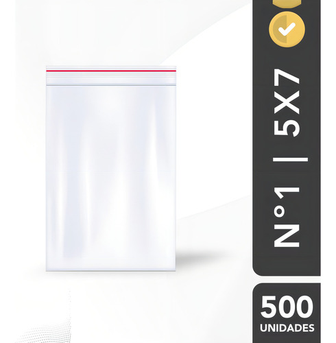500 Sacos Saquinhos Pequenos Zip Lock Hermético N01 5x7