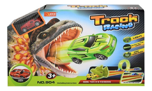 Pista Impulsadora 360 Track Racing De Dinosaurio