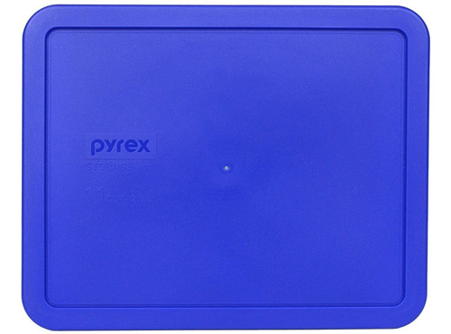 Pyrex 7212-pc Luz Azul 11-cup Rectangular Cubierta De Plast