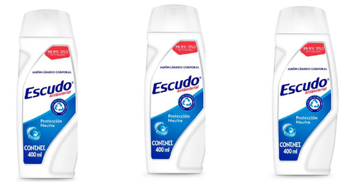 Jabón Líquido Corporal Escudo Antibacterial  400ml