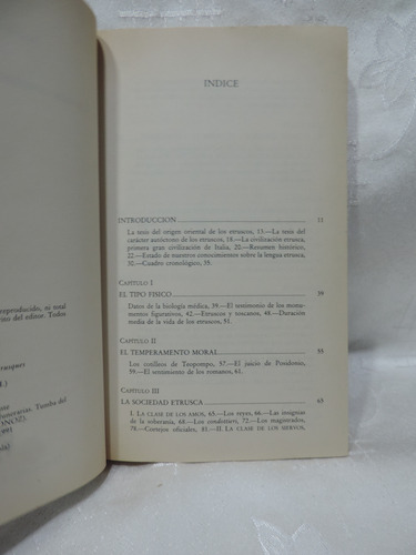 La Vida De Los Etruscos Jacques Heurgon (Usado)