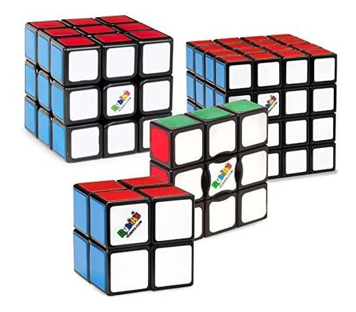 Rubiks Solve The Cube, 4-pack Bundle Edge 2x2 Mini Wld5o