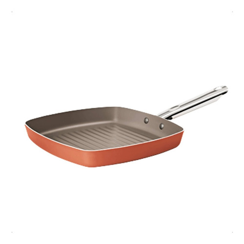 Panela Grill Curry Antiaderente Aluminio 24cm 1,3l Cobre