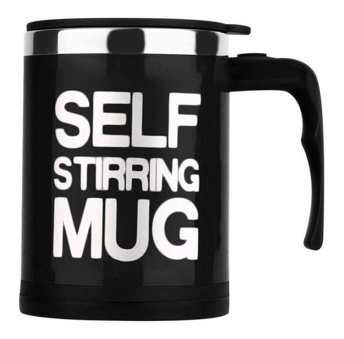 Taza Mug Self Stirring Mug De Acero A Pilas
