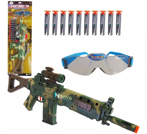 Arminha Nerf Rifle Pistola Espingarda Camuflada Metralhadora