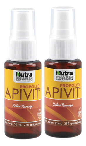 Nutrapharm Apivit Pack Propoleo Spray Sabor Naranja