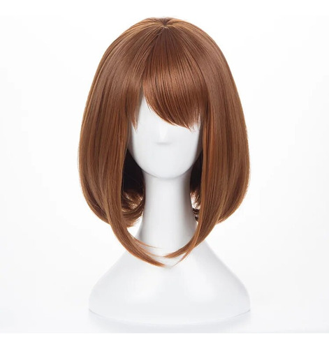 Peluca Para Cosplay De Hero Academia, Uraraka Ochako, Peluca