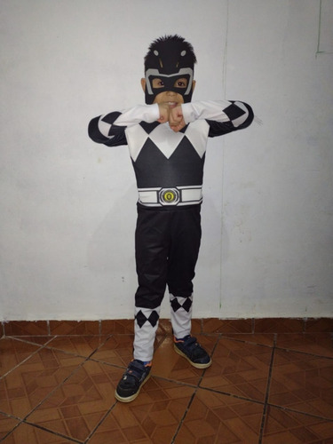  Fantasia Power Ranger  Infantil Musculoso Enchimento 