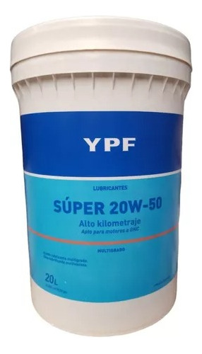 Lubricante Ypf Súper 20w-50 X 20 Lts