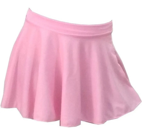 Saia Ballet De Cós E Elástico Infantil Rosa Uniforme Balé