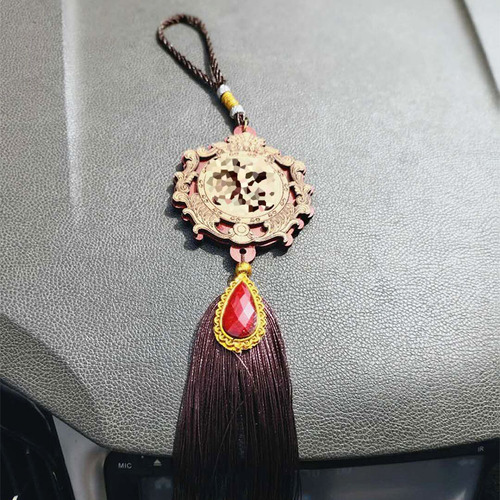 Amuleto De Madera Verde Estilo Medio Oriente Para Auto