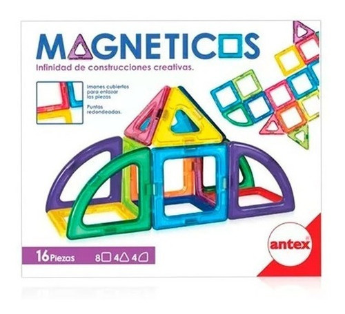 Imagen 1 de 4 de Juegos Magnéticos X 16 Piezas 1260