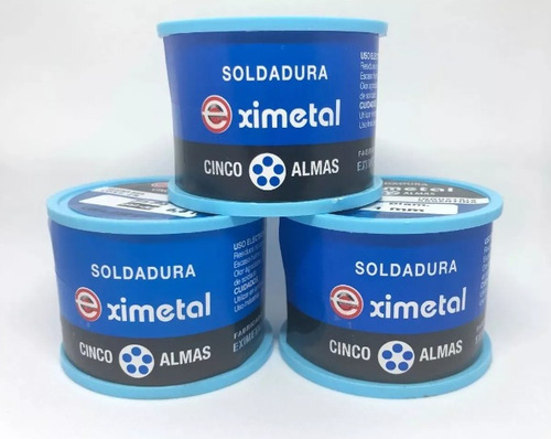 Alambre De Estaño Eximetal 60/40 100g - 0,7mm Y 1mm 0.7mm