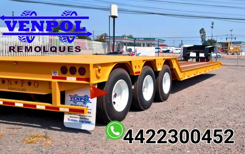 Lowboy 3 Ejes Cuello Desmontable El Mas Resistente De Mexico
