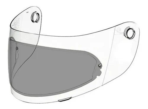 Mica Pinlock Para Cascos Ls2 Metro Fire Fly Ff324 Rider One