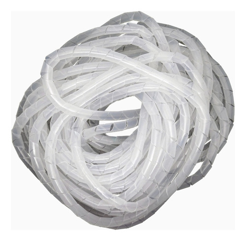 Organizador / Ordenar Cable Espiral Blanco - 10mm - 10 Mts