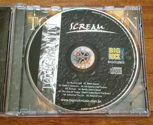 Tony Martin ( Black Sabbath ) - Scream / Brasilero / Cd Estándar (Usado)