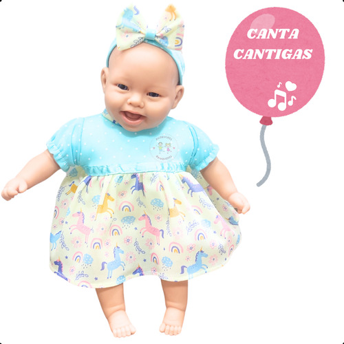 Boneca Maria Flor Canta Cantigas De Roda 35cm