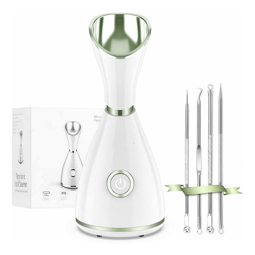 Facial Vaporizador Nano Iónico Sauna Facial Poros Limpieza Color Verde