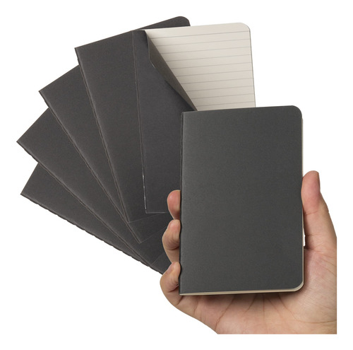 Twone Cuaderno De Bolsillo, Paquete De 6 Mini Cuadernos De T