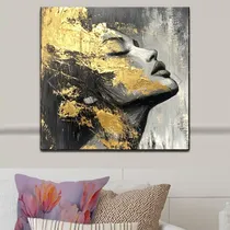 Comprar Cuadro Lienzo Pintado A Mano Abstracto 100x100  Oleo Grande