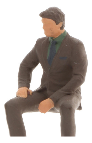 1/64 Posição Sentada Figura Pvc Pessoas Rua Tabela Ciano