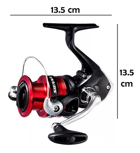Reel frontal Shimano Sienna FG SN4000FG derecho/izquierdo color negro