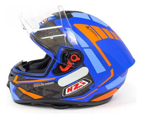 Capacete Nzi Trendy Overtaking Azul Fosco