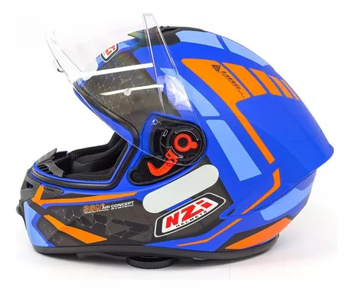 NZI casco moto integral Trendy Overtaking fluor