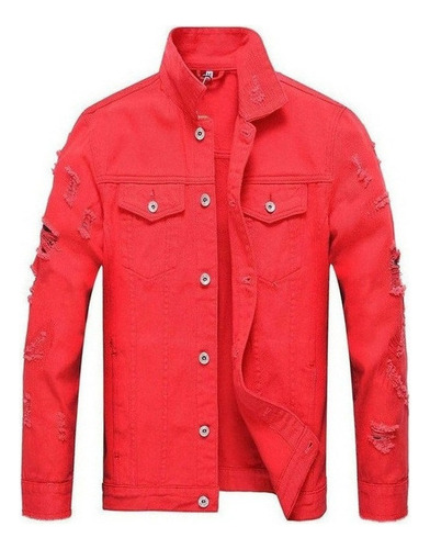 A Ropa Retro Hombre Ropa Ocio Chaquetas Mezclilla Masculina