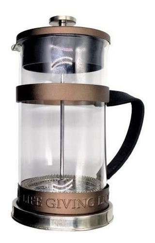Cafeteira Francesa 1l Vidro Borossilicato Tela Dupla Inox