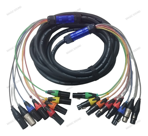 Cable Snake De 8 Mts A Canon Xlr Macho A Canon Xlr Hembra