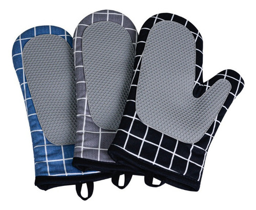 1 Par De Guantes De Silicona Resistentes Al Calor Para Horno
