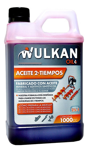 Aceite 2 Tiempos Wulkan 1000cc